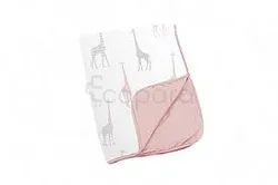 DOOMOO COUVERTURE GIRAFE ROSE