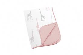 DOOMOO COUVERTURE GIRAFE ROSE