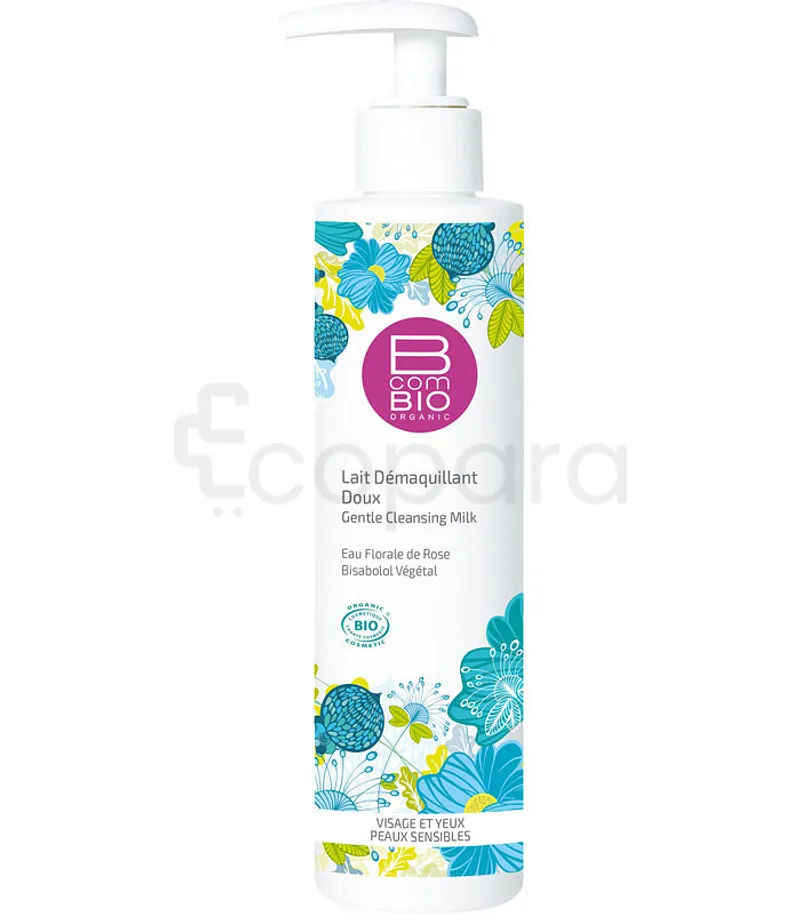 B COM BIO LAIT DEMAQUILLANT DOUX VISAGE ET YEUX PEAUX SENSIBLE 200ML