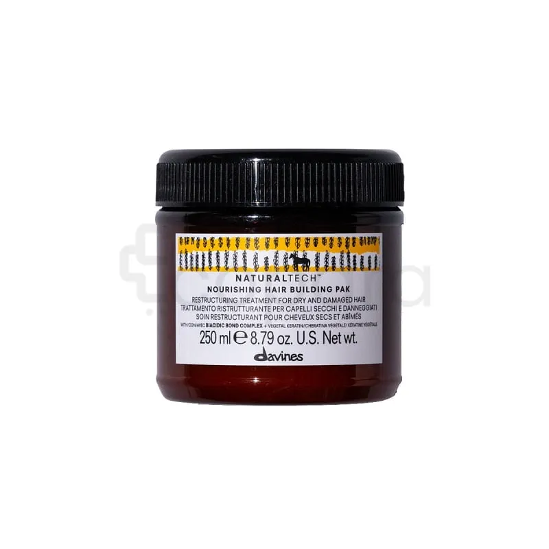DAVINES NOURISHING SOIN RESTRUCTURANT A LA KERATINE VEGETALE POUR CHEVEUX SECS ET ABIMES 250ML