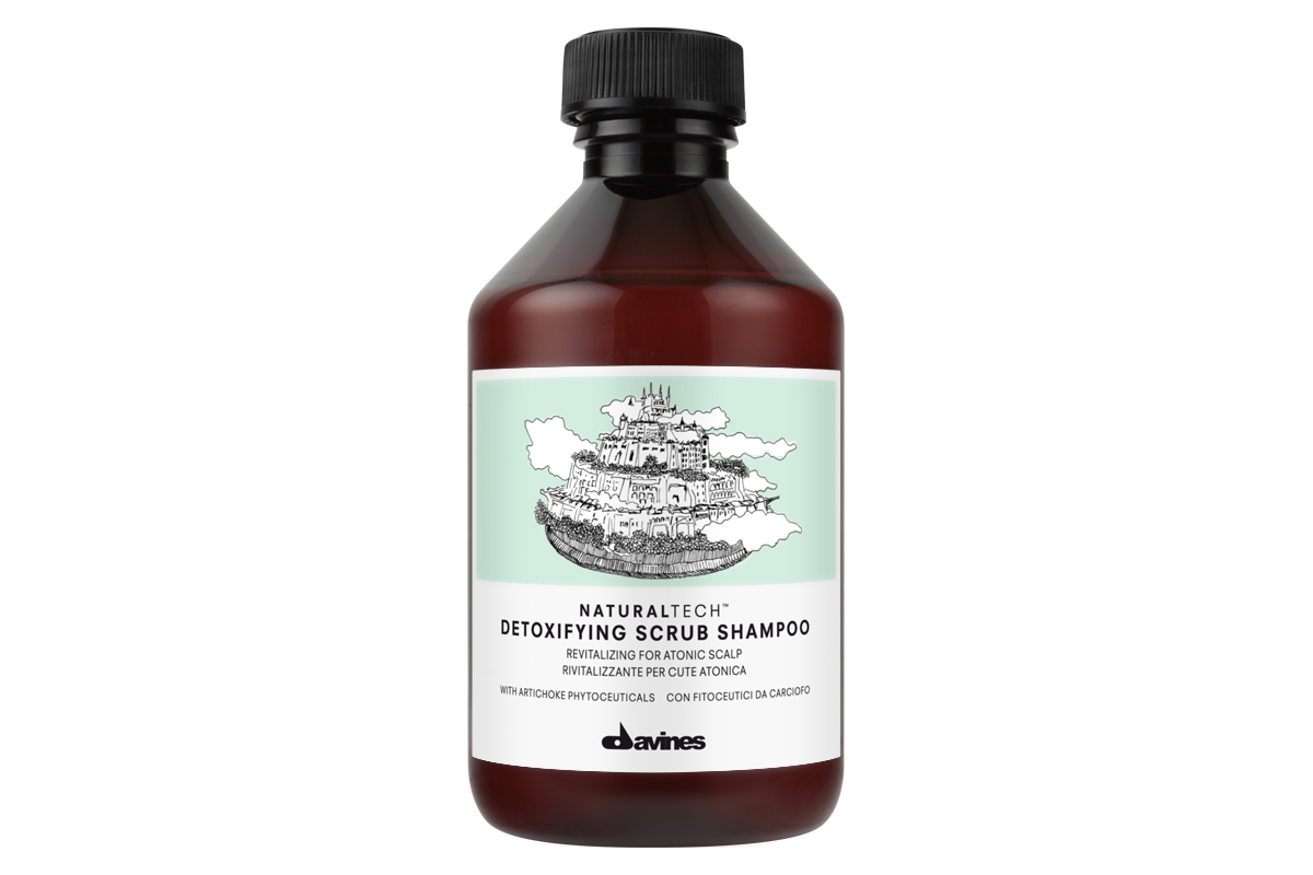 DAVINES DETOXIFYING SHAMPOOING REVITALISANT POUR CUIR CHEVELU ATONIQUE 250ML
