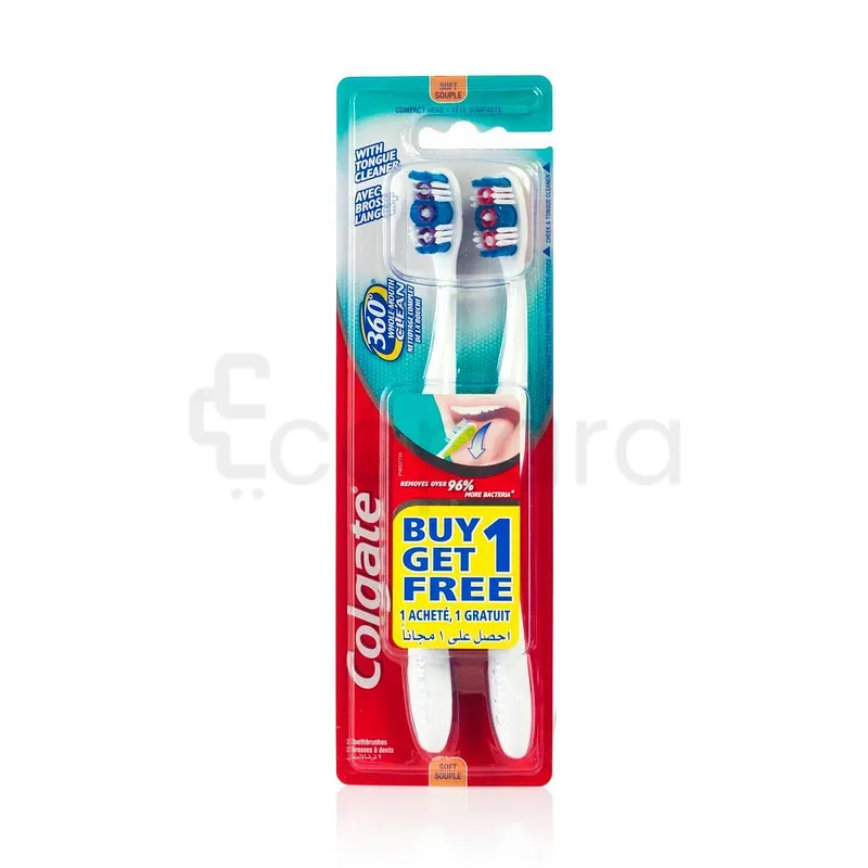 COLGATE BROSSES A DENTS 360 MEDIUM OFFRE +1 OFFERTE