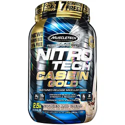 MUSCLETECH NITRO TECH CASEIN GOLD COOKIES AND CREAM 1.13KG