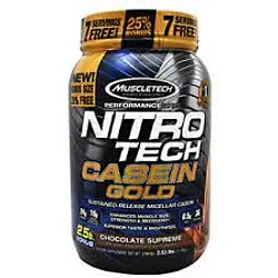 MUSCLETECH NITRO TECH CASEIN GOLD CHOCOLATE SUPREME 1.13KG