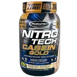 MUSCLETECH NITRO TECH CASEIN GOLD CREAMY VANILLA 1.13KG