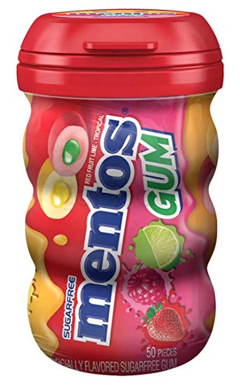 MENTOS GUM RED FRUITS BOITE DE 50