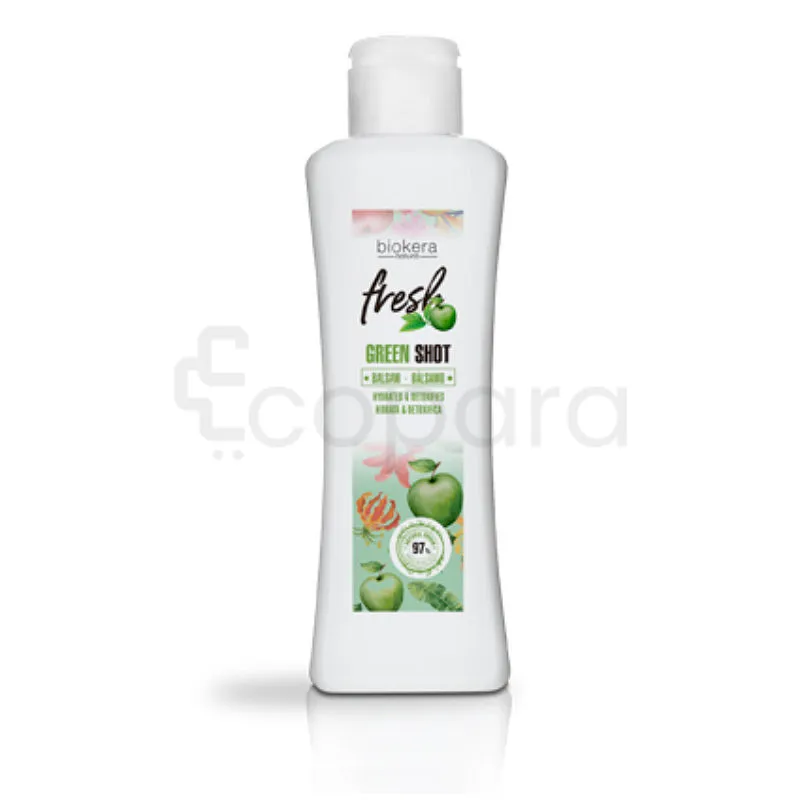BIOKERA FRESH GREEN SHOT BALSAM CONDITIONNEUR 300ML
