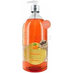 LES PETITS BAINS DE PROVENCE SAVON LIQUIDE DE MARSEILLE MANDARINE 1L