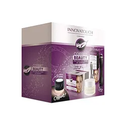 INNOVATOUCH COFFRET BEAUTY PEPTIDES DE VENIN DE SERPENT CRÈME VISAGE ANTI-RIDES 50ML + CONTOUR DES YEUX ROLL-ON 15ML + BEAUTY CHARM EPONGE MAUVE