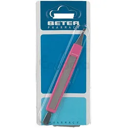 BETER COUPE CUTICULE A TRIPLE USAGE AVEC REPOUSSOIR ET LIME 12.5CM REFERENCE 24018