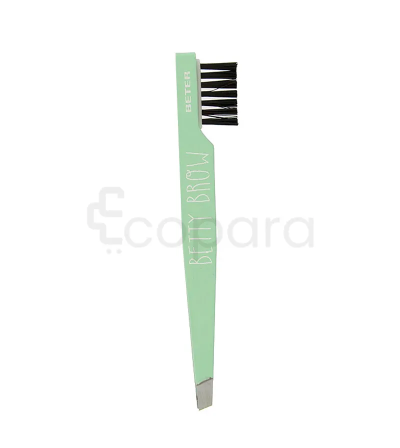 BETER BETTY BROW PINCE A EPILER AVEC BROSSE POINTE OBLIQUE 9.6CM REFERENCE 09122