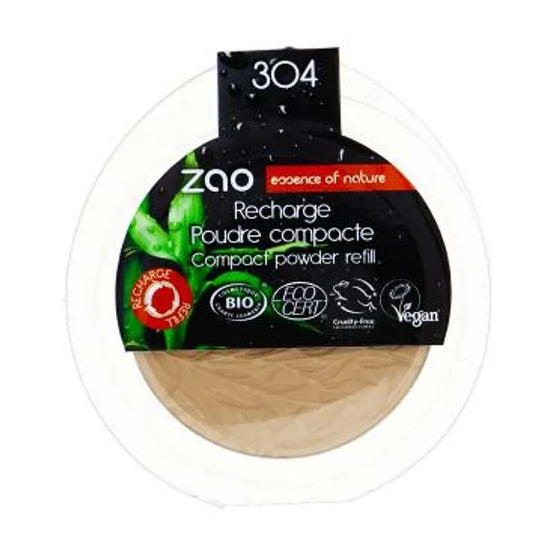ZAO RECHARGE COMPACT POWDER NUMERO 304
