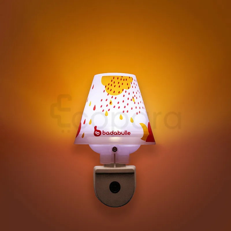 BADABULLE VEILLEUSE MURALE ROSE WALL NIGHTLIGHT PINK DROPS REFERENCE B015010