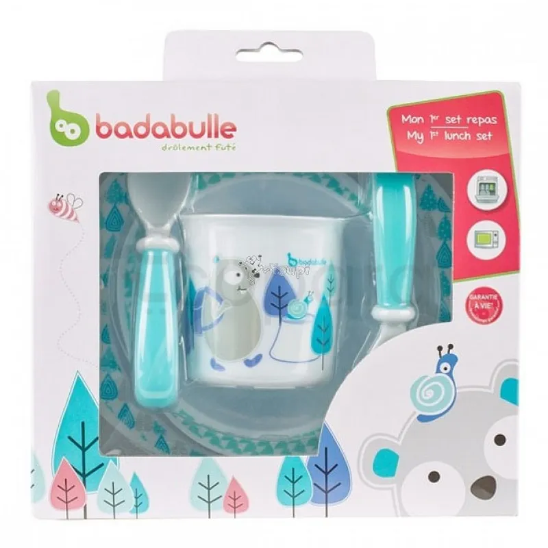 BADABULLE MON 1ER COFFRET REPAS MY FIRST LUNCH SET BEAVER REFERENCE B005508