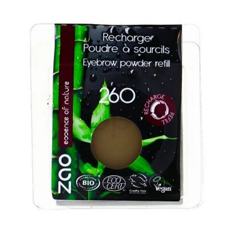 ZAO RECHARGE POUDRE A SOURCILS NUMERO 260
