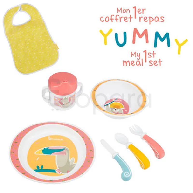 BADABULLE YUMMY CORAL LUNCH SET REFERENCE B005511