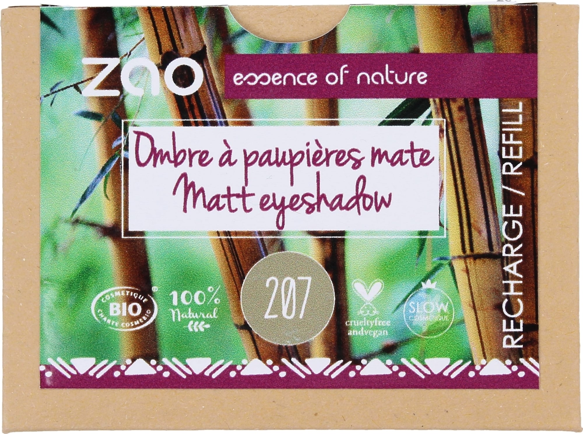 ZAO RECHARGE MATT EYESHADOW NUMERO 207