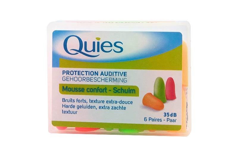 QUIES PROTECTION AUDITIVE EN MOUSSE FLUO BOITE DE 6 PAIRES