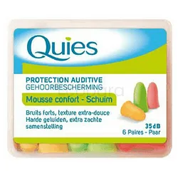 QUIES PROTECTION AUDITIVE MOUSSE CONFORT CHAIR BOITE DE 6