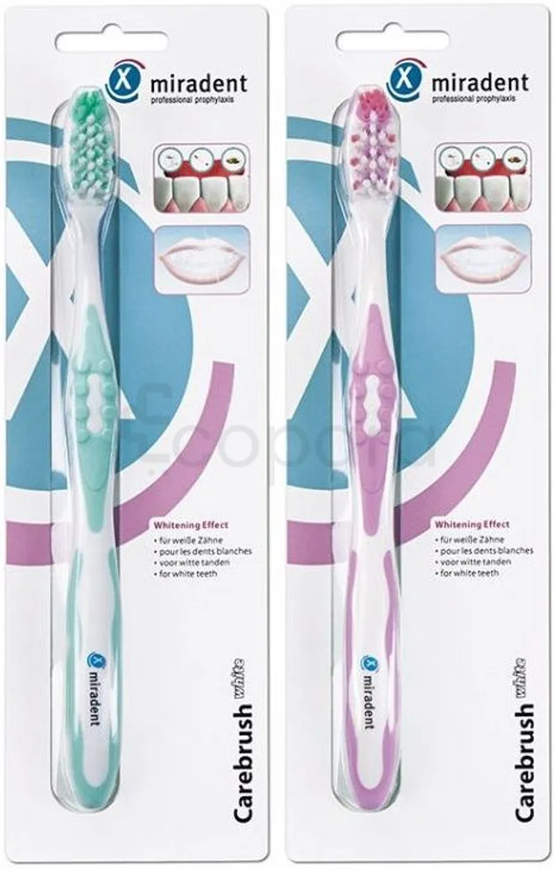 MIRADENT BROSSE A DENTS CAREBRUSH WHITE MEDIUM