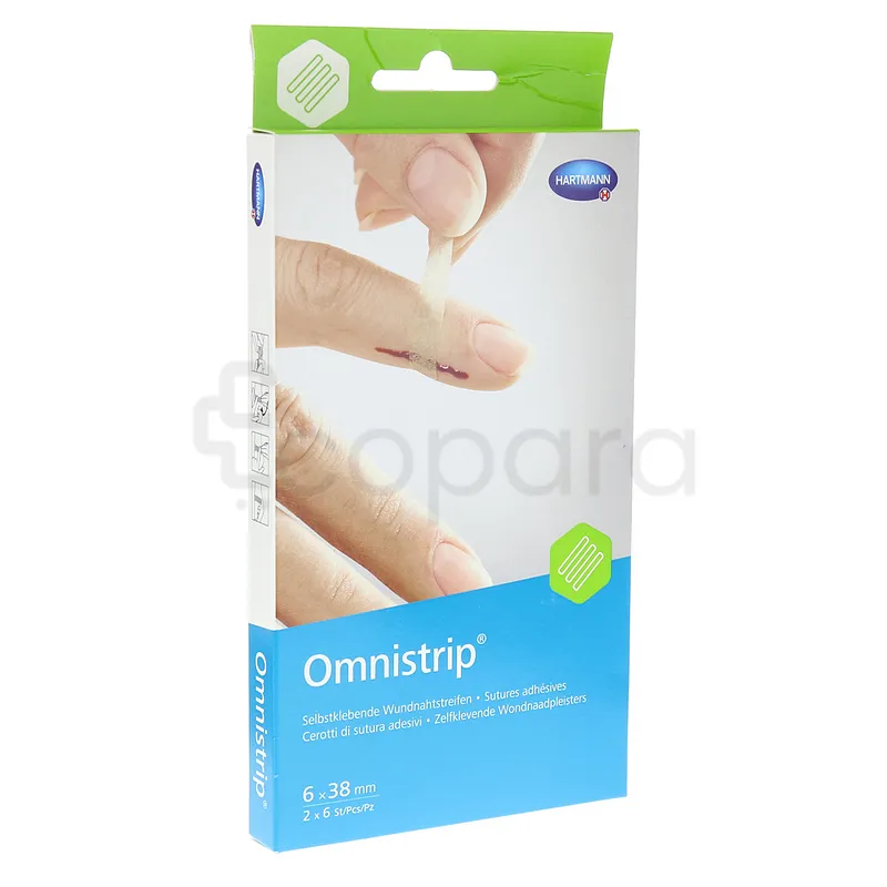 HARTMANN OMNISTRIP 6*38MM BOITE DE 2