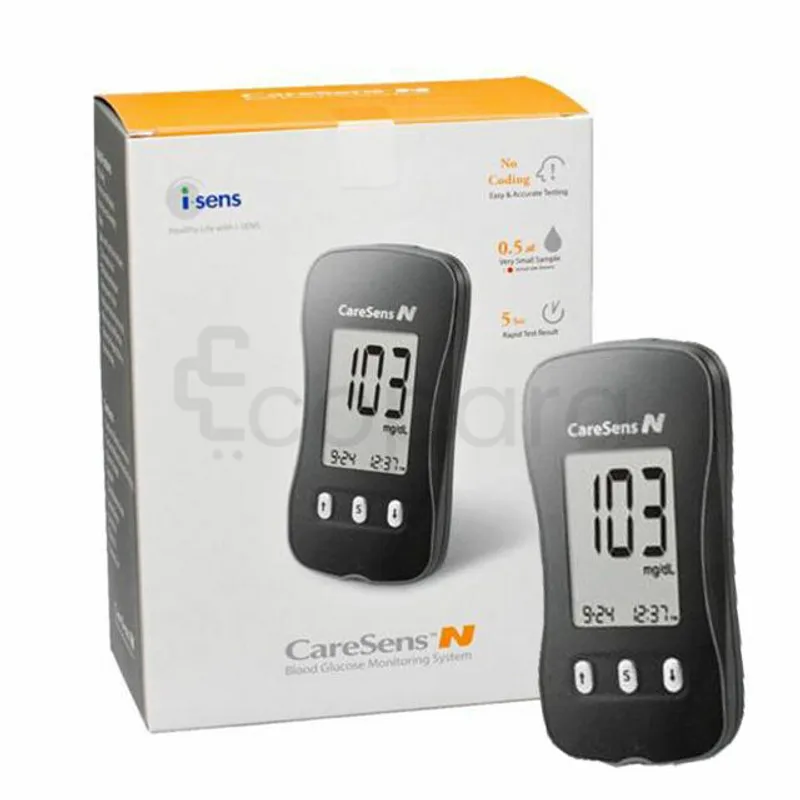 CARESENS EXACTIVE VITAL APPAREIL BLOOD GLUCOSE MONITORING SYSTEM BOITE DE 50