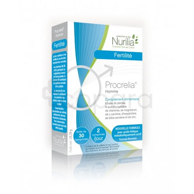 NURILIA FERTILITE PROCRELIA HOMME BOITE DE 30 COMPRIMES