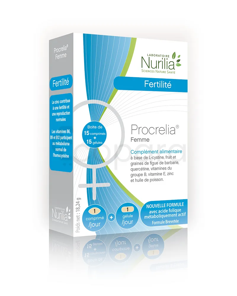 NURILIA FERTILITE PROCRELIA FEMME BOITE DE 30 COMPRIMES