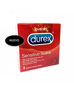 DUREX SENSITIVO SUAVE BOITE DE 3