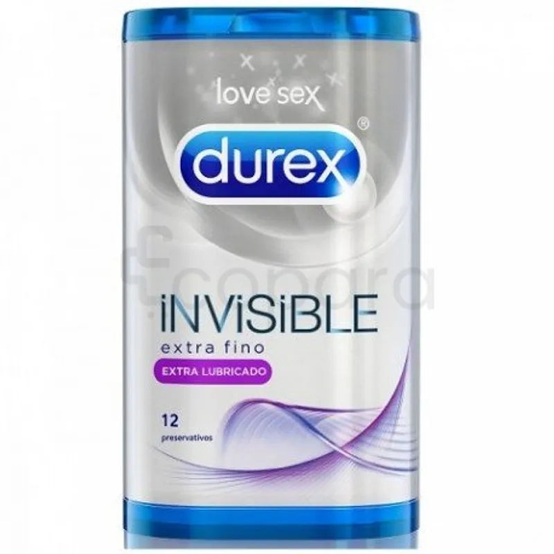 DUREX INVISIBLE EXTRA LUBRICATED BOITE DE 12