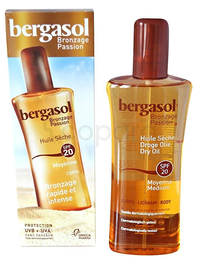 BERGASOL BRONZAGE PASSION HUILE SECHE SPF20 125ML