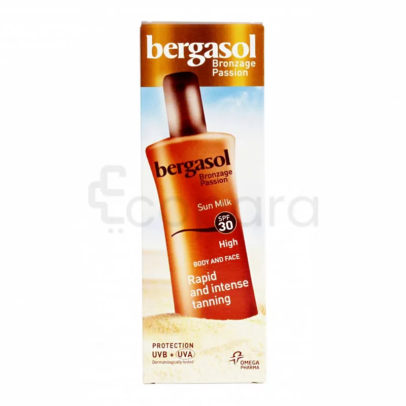 BERGASOL BRONZAGE PASSION SUN MILK LAIT SOLAIRE SPF30 125ML