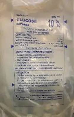 GLUCOSE SOFLEX 10% 500ML INJECTABLE