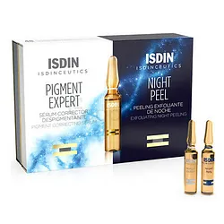 ISDIN PACK PIGMENT EXPERT BOITE DE 10 + NIGHT PEEL BOITE DE 10 AMPOULES