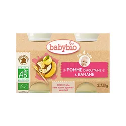 BABYBIO PETIT POT POMME BANANE 2*130G