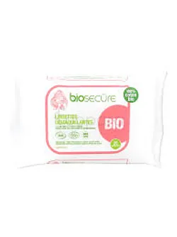 BIO SECURE LINGETTES DEMAQUILLANTES BOITE DE 25