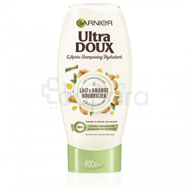 GARNIER ULTRA DOUX APRES-SHAMPOOING HYDRATANT LAIT D'AMANDE NOURRICIER 200ML