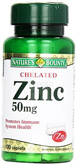 NATURE'S BOUNTY ZINC 50MG BOITE DE 100 CAPSULES
