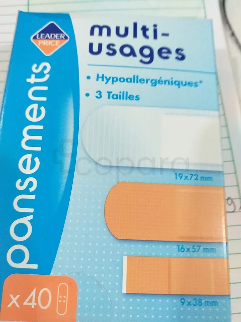 LEADER PRICE PANSEMENTS MULTI-USAGES BOITE DE 40