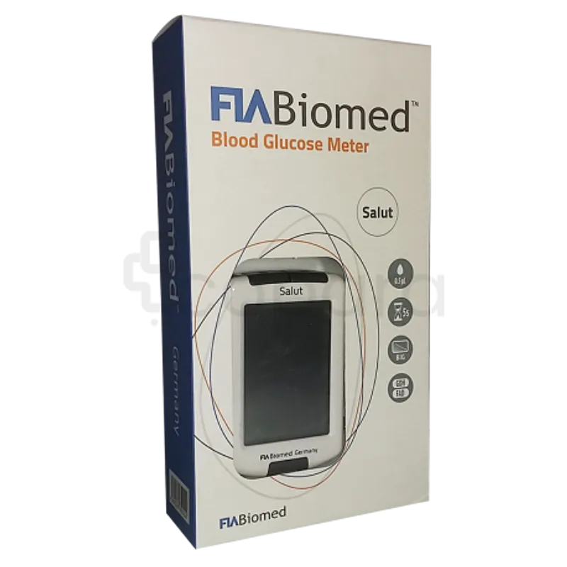 FIA BIOMED APPAREIL GLYCEMIE BLOOD GLUCOSE METER