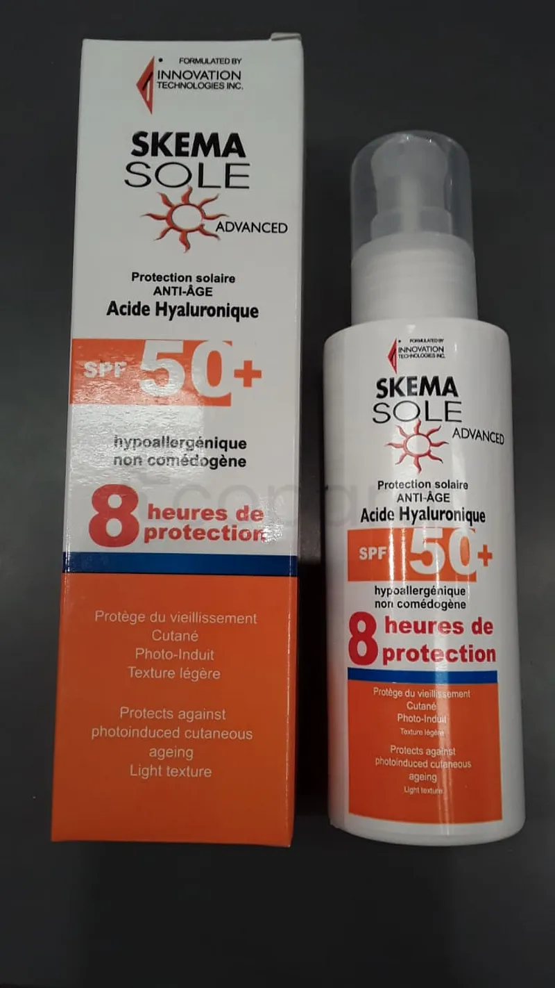 SKEMA SOLE ADVANCED ANTI-AGE ACIDE HYALORONIQUE CREME SPF50+ INVISIBLE SPRAY 100ML