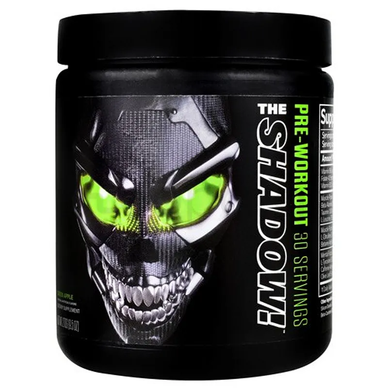 THE SHADOW PRE-WORKOUT 30 SERVINGS GREEN APPLE 270G