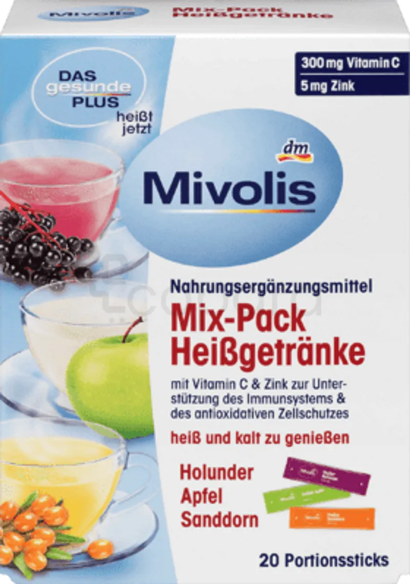 DAS GESUNDE PLUS MIVOLIS MIX PACK HEIBGETRANKE BOITE DE 20 SACHETS