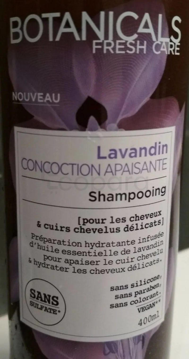 BOTANICALS LAVANDE SHAMPOOING APAISANT 400ML
