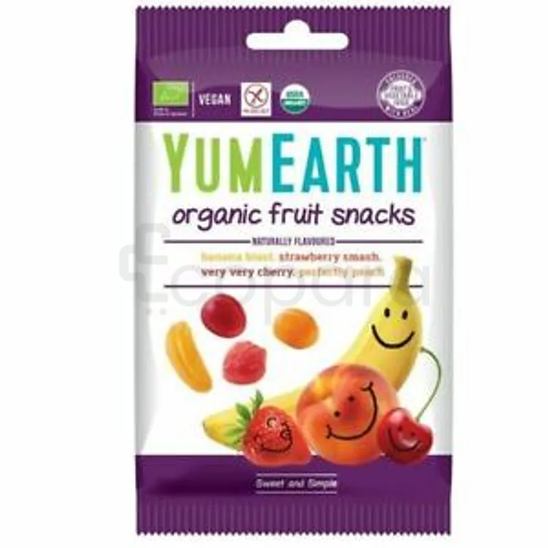 YUM EARTH ORGANIC FRUIT SNACKS 50G