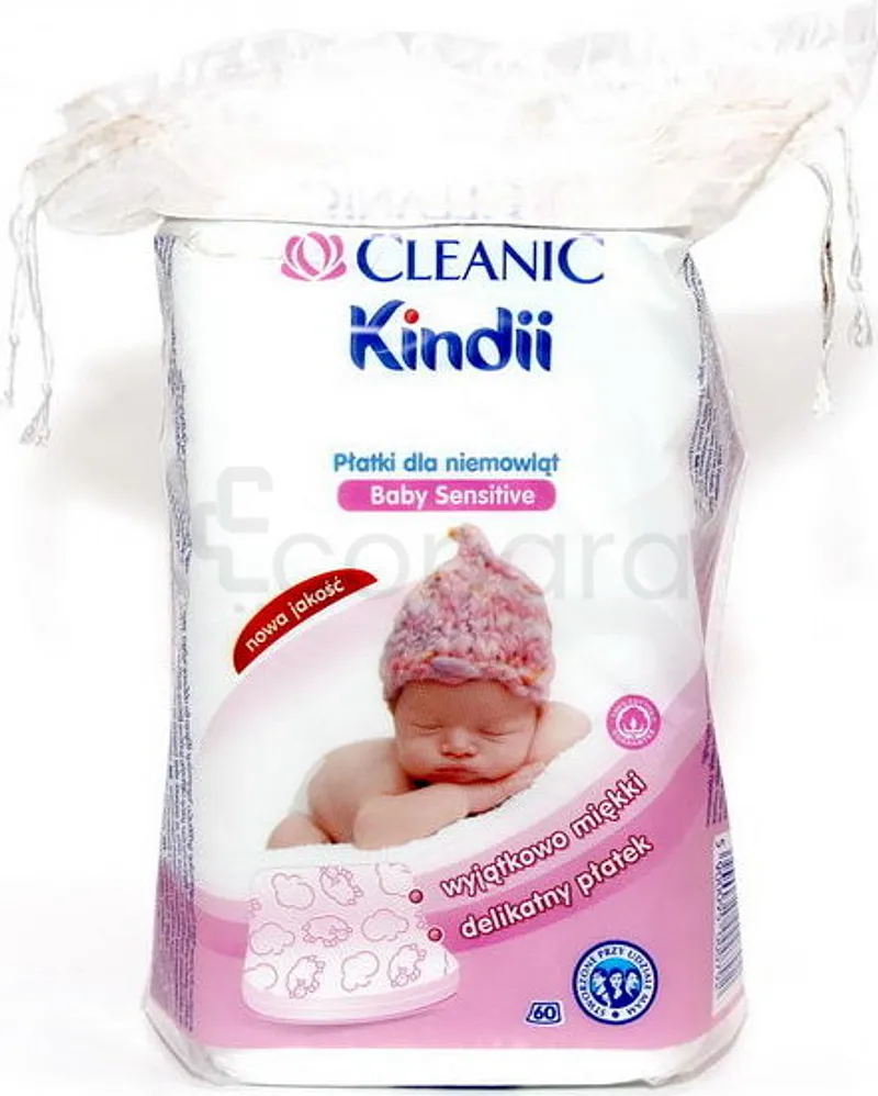 CLEANIC KINDII PURE COTON CARRE BOITE DE 60