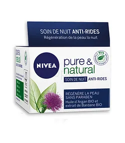 NIVEA PURE & NATUREL ANTI-RIDES SOIN DE NUIT 50ML