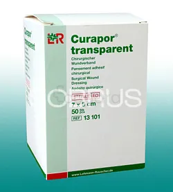 LOHMANN ET RAUSCHER LR CURAPOR TRANSPARENT STERILE 7*5CM BOITE DE 50 REFERENCE 13101