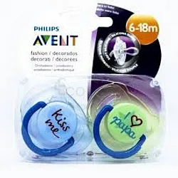 AVENT SUCETTE DÉCORÉES 6-18MOIS BOITE DE 2 REFERENCE SCF172/71
