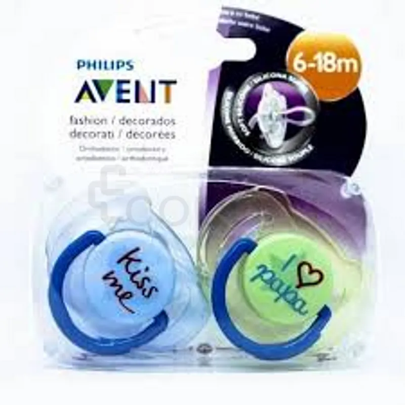 AVENT SUCETTE DÉCORÉES 6-18MOIS BOITE DE 2 REFERENCE SCF172/71